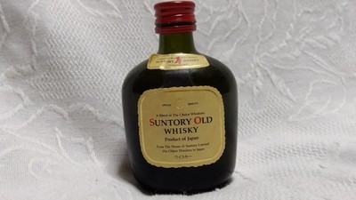 SUNTORY OLD WHISKY Mini LIQUOR EMPTY BOTTLE 180ml Product of Japan 