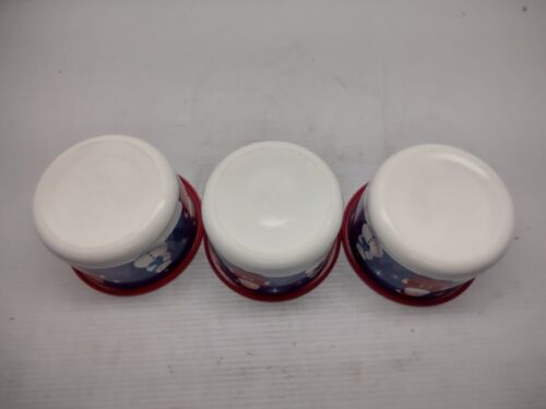 3 Tupperware contenitore One Touch Babbo Natale e Babbo Natale #2709A con coperchio rosso #2419A - Foto 10 di 10
