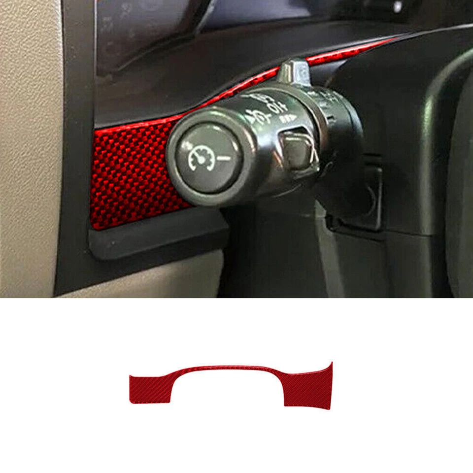 Kit de tampa interior completo acabamento 25 peças fibra de carbono vermelha 4 portas Colorado/Canyon - Imagem 4 de 4