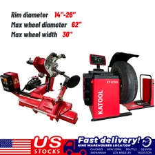 3.0HP Motor Automatic 220V Heavy Duty Truck Tire Changer Balancing Machine Combo