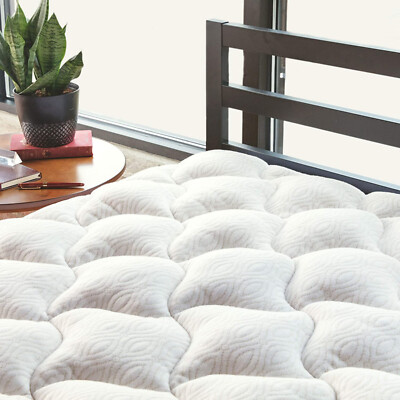 Copper Exta Plush Mattress Pad Pillowtop Luxury Topper Fitted Skirt Cover New