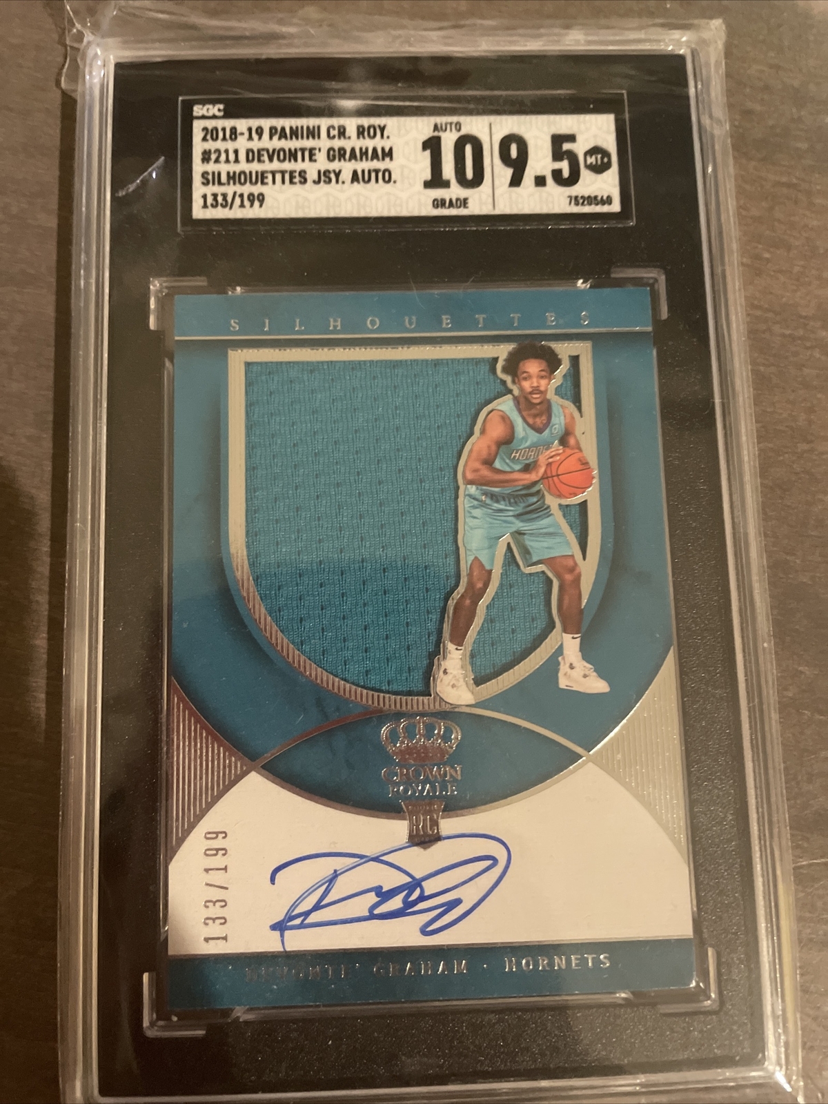 2018-19 Panini Crown Royale - Rookie Silhouettes Devonte' Graham #211 / ...