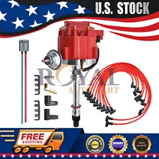 GM08 HEI Distributor &Wire &Pigtail for Chevy 350 454 SBC BBC w/65K Volt 9000RPM