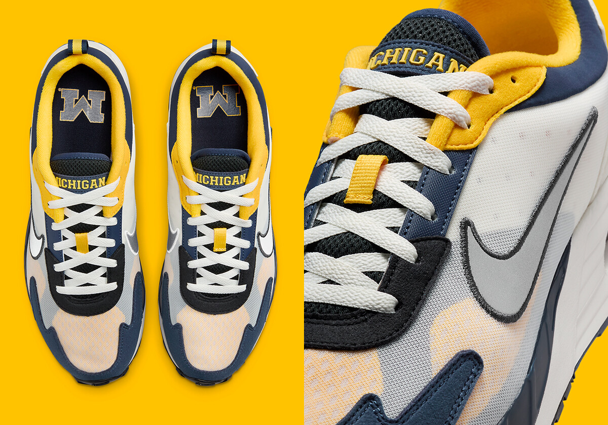 Nike Air Max Solo Michigan Wolverines Navy Blue Yellow FZ4835-001