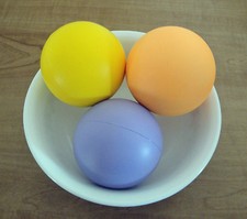 4 YELLOW Foam Stress Balls