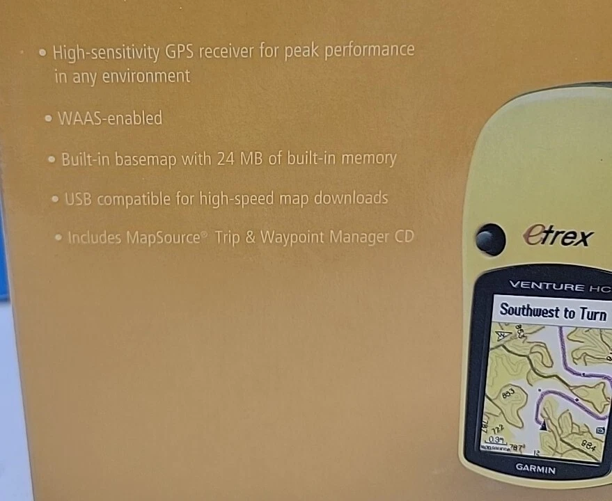 Garmin Handheld Etrex Venture HC GPS With CD.  - Image 3 of 4
