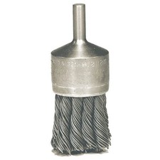 Weiler 10027 1-1/8-Inch Heavy Duty Knot Wire End Brush, .014" Steel Fill