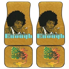 Jimi Hendrix Car Floor Mats Singer Car Accessories Custom For Fans  