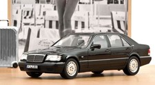 NOREV,1997 Mercedes-Benz S600 Obsidian Black Metallic, 1/18, NOREV183045