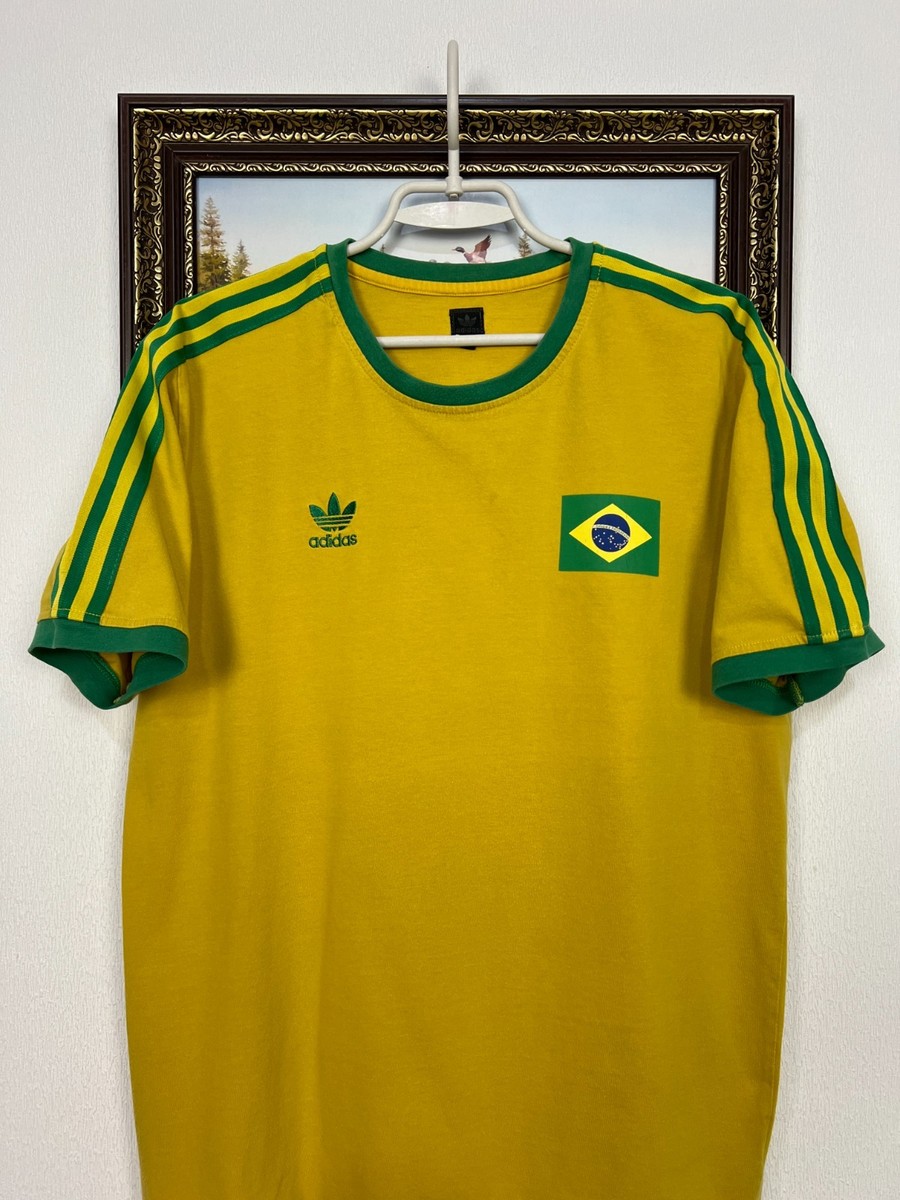 Vintage 90's Adidas Brazil Football World Cup Shirt Soccer Jersey