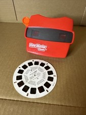 Vintage Mattel Red View-Master Classic Toy w/ Discovery Age of Dinosaurs 2014