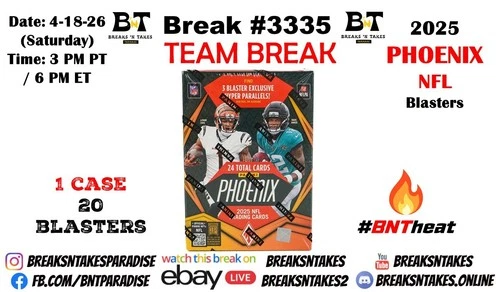 CAROLINA PANTHERS 2025 Panini Phoenix Football Blaster CASE 20 BOX Break #3335