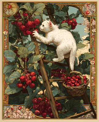 8x10 Fine Art Print - Decorative Illustration Artwork - 432983335