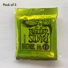3 Pack 2221  Regular Slinky Nickel Wound Electric Guitar Strings 10-46.