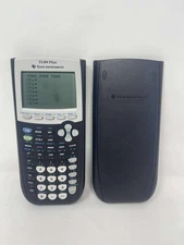 Texas Instruments TI-84 Plus Graphing Calculator Black w/ Cover READ DESCRIPTION