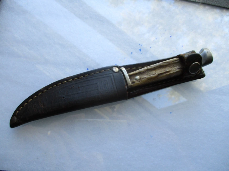 Case M5F SSP 1979 Bradford Centennial Fixed Blade Knife 1984 W/ Original Sheath - Image 2 of 4