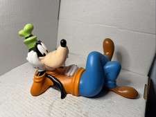 Vintage Disney Goofy By Applause Plastic Coin Bank Piggy Bank Turn Plug 10.5”