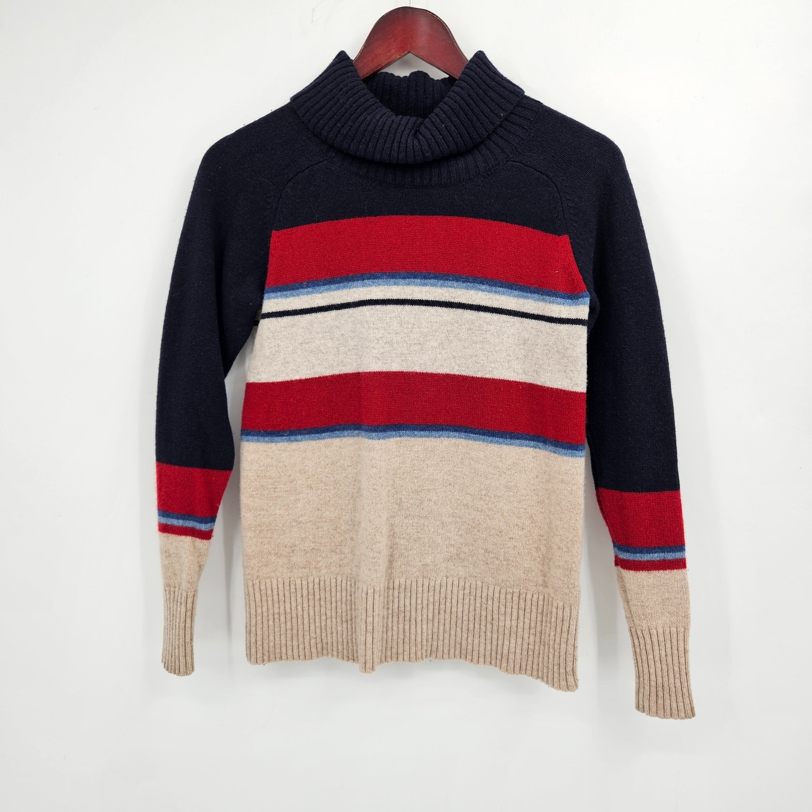 Pendleton Camp Striped Lambs Wool Turtleneck Swea… - image 2
