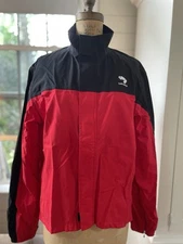 Bellwether Men M Gore-Tex Waterproof Full Zip Cycling Jacket-Red/Black-US Made