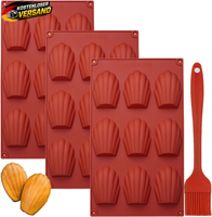 Yxhzvon Madeleine Backformen, 3 StüCke Silikon Madeleines Backformen 9 HohlräUme