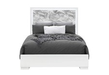 Naomi - 5 Piece Full Bedroom Set - Silver