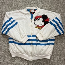 Vintage Mickey Mouse Jacket Reversible Puffy 1928 No Size Disney White Y2K