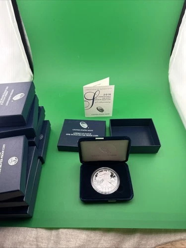 2016-W American Silver Eagle PROOF 1 Oz Silver - Coin & Box & COA *9329