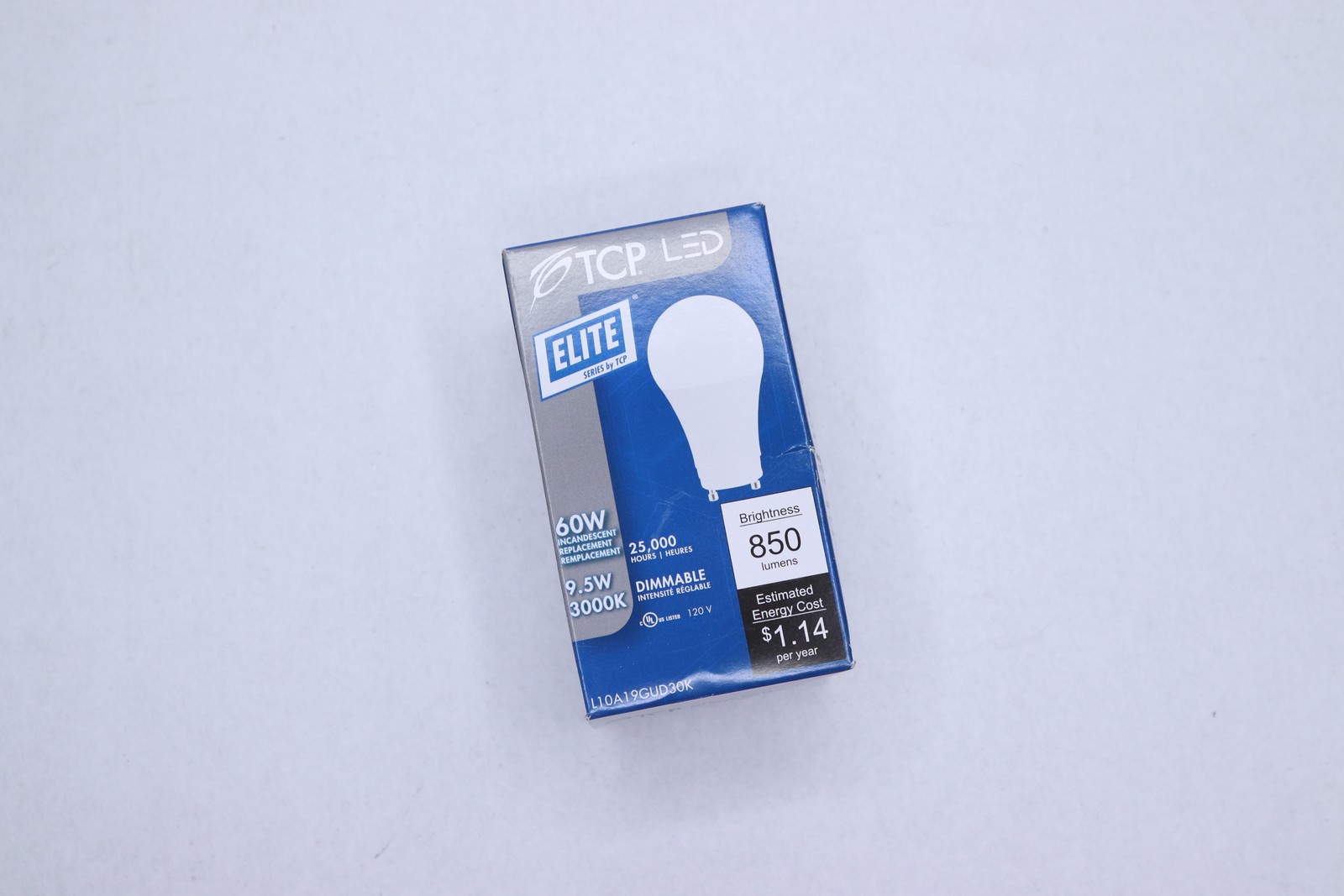 TCP A19 A Line Pear LED Light Bulb 120V 9.5W Natural White L10A19GUD30K 