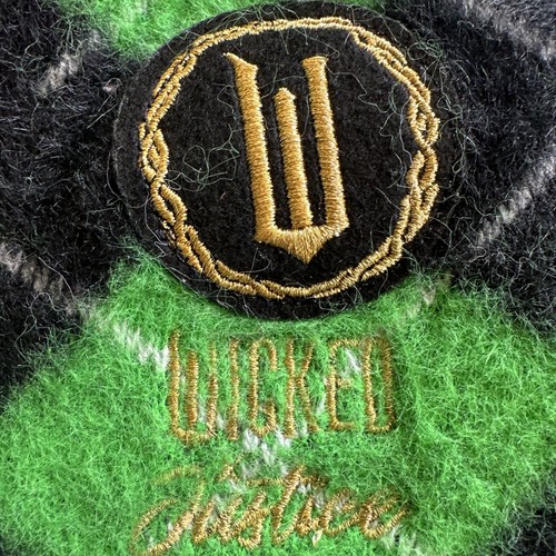 Wicked Justice Pullover schwarz & grün kariert Größe S 7/8 Mädchen Oz Elphaba - Bild 3 von 15