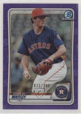 2020 Bowman Chrome Prospects Purple Refractor 33/250 Forrest Whitley #BCP-70 fm0