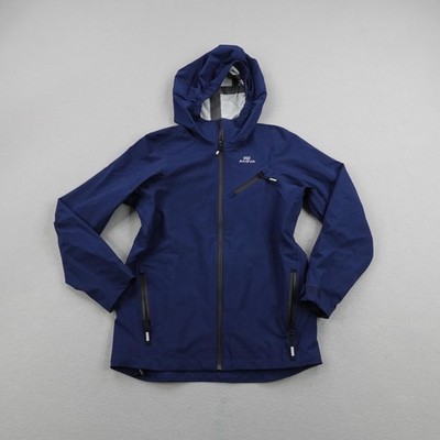 AKOVA Jacket Kids 12 Blue Elevated Hardshell Waterproof Rain Coat Youth Zip Zip