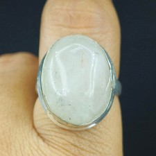 Natural Rutile Quartz Gemstone 925 Sterling Silver Handmade Ring Size-8 US