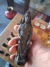 Complete 32 Piece Vintage Medieval Resin Ches...