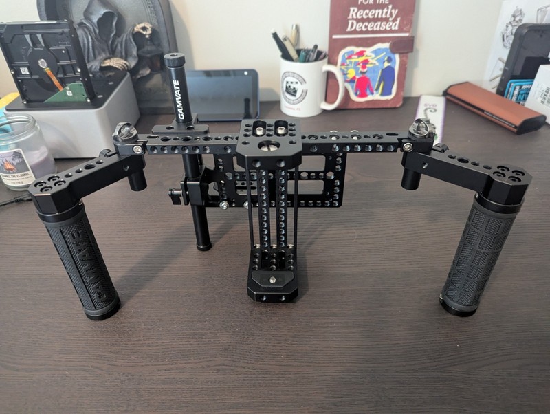 CAMVATE Director's Monitor Cage with Multi-Function Plate for 5 & 7 Monitors