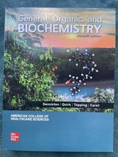 General, Organic, and Biochemistry 11th edition, Denniston, Quirk, et al, McGraw