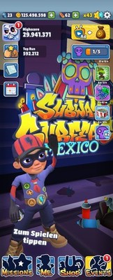 SUBWAY SURFERS ACCOUNT ZU VERKAUFEN NICHT GEHACKT WERT ÜBER 13000 EURO !?