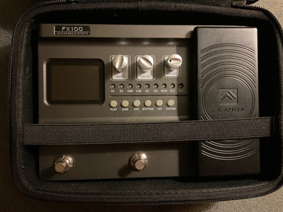 FLAMMA FX100 Guitar Pedal Multi-effects  with Looper Amp Modelling, WITH CASE