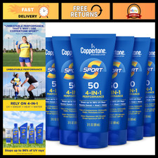 High-Performance SPF 50 Sport Sunscreen Lotion, Multipack 6 x 3 FL OZ, Water-Res