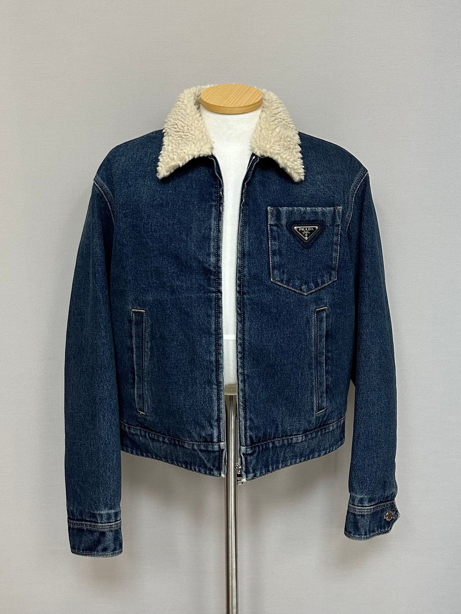 Prada Padded Denim Jacket (100) | eBay Prada Padded Denim Jacket (100) | eBay