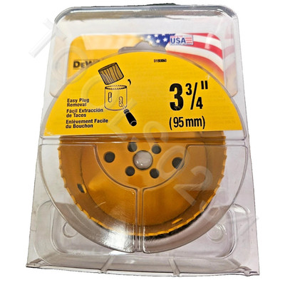 Dewalt D180060 3-3/4'' Bi-Metal Hole Saw USA Made Cuts Wood and Metal