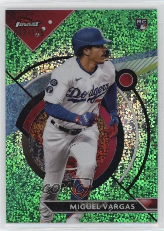 2023 Topps Finest Green Speckle Refractor /125 Miguel Vargas #33 Rookie RC 11o2