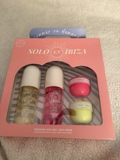 Solo En Ibiza Fragrance Body Mist Body Cream 4-Piece Gift Set NIB