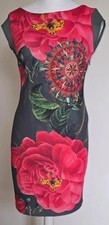 Desigual. 'Sharyky' bodycon floral print dress. M UK 12-14