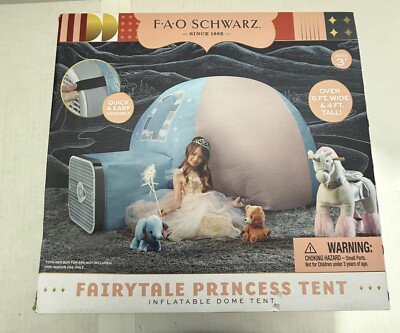 FAO Schwarz Inflatable Dome Princess Toy Tent kids fun play