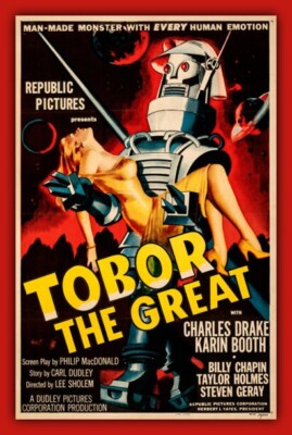 Tobor the Great - 1954 Sci-Fi Robot Movie Poster Image - 4 x 6 inch Photo Print