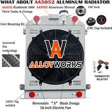 Fits 1932 Ford Model B 3.3l Flathead V8 Engine 3 Row Radiatorshroud Fan Relay Fits 1932 Ford Model B 3.3l Flathead V8 Engine 3 Row Radiatorshroud Fan Relay