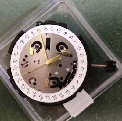 ETA G10.212 = G10.211 Swiss Quartz Movement Calendar H4 Horizontal