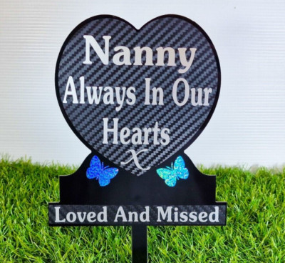 Nanny Herzform Gedenktafel - schätzen Sie die Erinnerung an Ihre Lieben