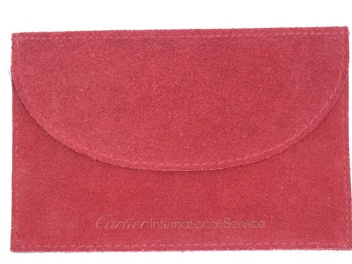 CARTIER INTERNATIONAL SERVICE RED SUEDE 
