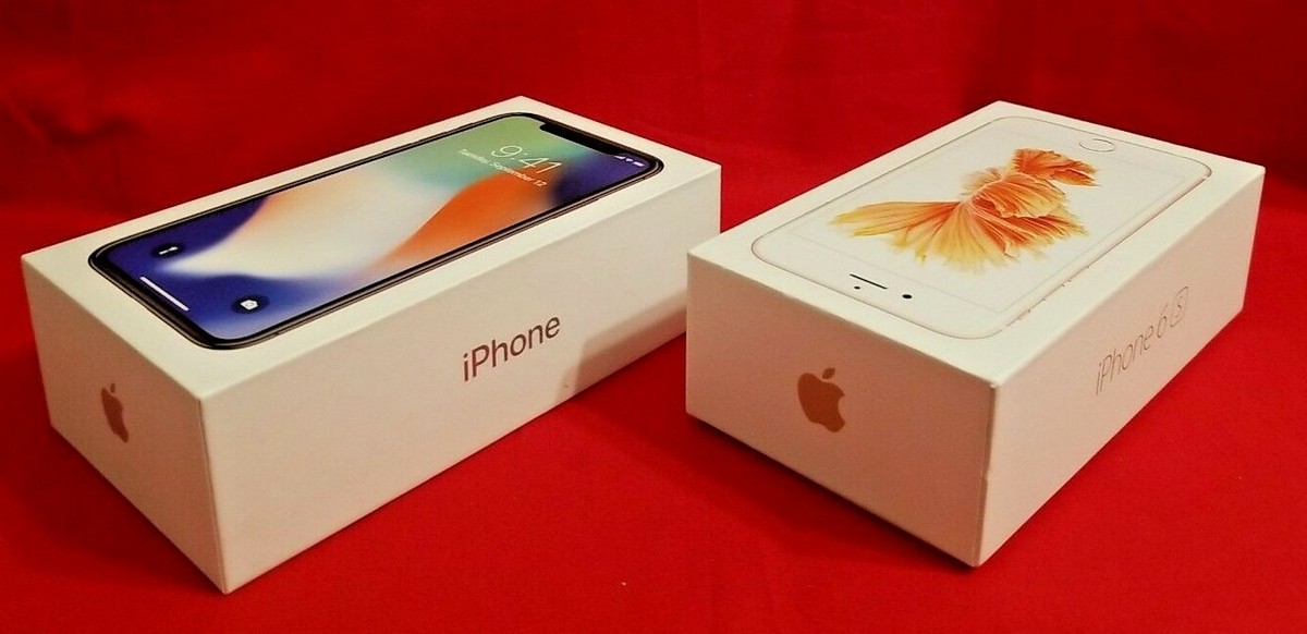 Apple iPhone X Silver 64GB And iPhone 6S Gold 16GB **BOXES AND